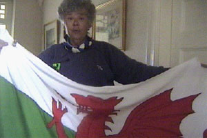 Nica flies her flag