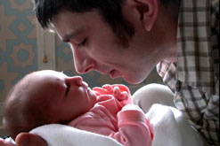 Man and baby