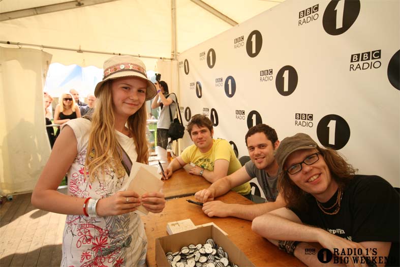 Signing sessions with The Hoosiers
