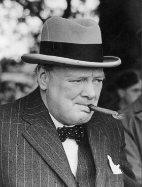 British Prime Minister Winston Churchill