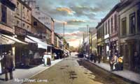 Early 1900's postcard of Main Street