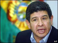 Carlos Villegas, ministro de Hidrocarbonetos da Bolívia