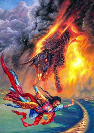 enlarged book cover of fallengods