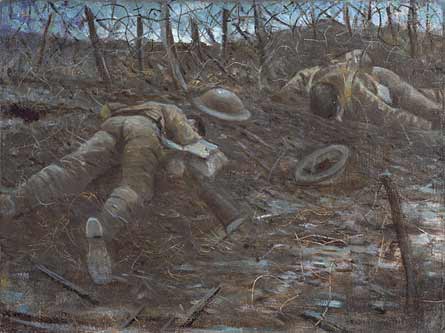 Painting: 'Paths of Glory', 1917 by CRW Nevinson