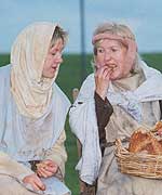 Two women chatting