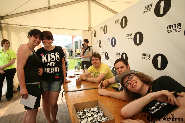 Signing sessions with The Hoosiers