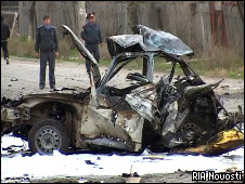Фото с место взрыва в Кизляре 
