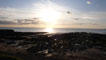 Photo of the beach in the setting sun