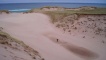Dùn gainmhich aig bàgh Sandwood ann an Cataibh