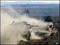 Beyt Hanun'daki İsrail tankları