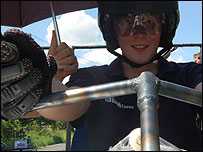 Telephone Stu  onboard BBC Essex Billy cart