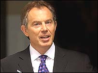 O primeiro-ministro da Grã-Bretanha, Tony Blair