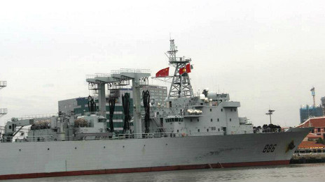 Tàu hộ tống Trung Quốc tại cảng Sài Gòn