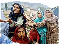 Earthquake victims