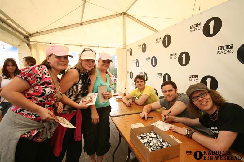 Signing sessions with The Hoosiers