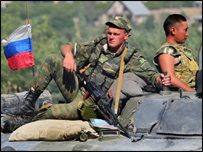 Gürcistan'da Rus askerleri