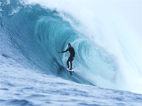 surfing big waves