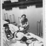 D.E.M.S. relaxing on quayside in Antwerp 1945 D.E.M.S. relaxing on quayside in Antwerp 1945