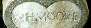 Close up of engraving