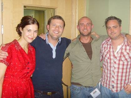 Dermot with Lisa Hannigan and band.