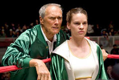 Pictured: CLINT EASTWOOD as Frankie and HILARY SWANK as Maggie in Warner Bros. Pictures' drama Million Dollar Baby. Photo Credit Merie W. Wallace.
Copyright: ©2004 Warner Bros. Entertainment Inc. All Rights Reserved