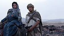 Mary (Tatiana Maslany) and Joseph (Andrew Buchan) welcome a new arrival