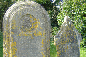 The grave of Jane and Christopher Slade