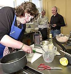 Paula's doing her best to explain the finer detail.  The boys don't seem to be paying much attention  though!