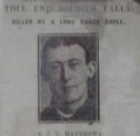 Gunner Thomas Matthews
