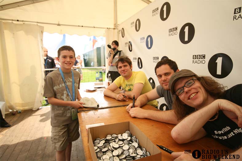 Signing sessions with The Hoosiers