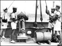 Men on ship