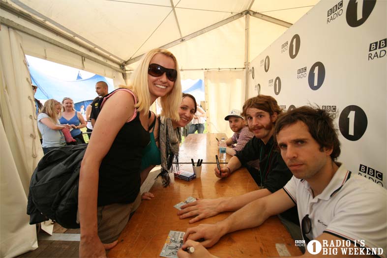 Signing sessions with The Hoosiers