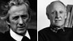 Black and white photographs of Emyr Humphreys (left) and Glyn Jones.