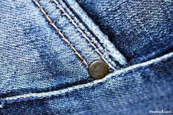 Detail of denim jeans. Photo by Photos8.com courtesy of flickr
