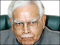 Indian External Affairs Minister Natwar Singh