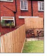 A garden fence