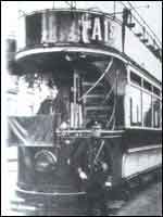 One of Worcesters tramcars photographed soon after services  began in 1904