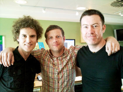 Colin MacIntyre (L) and band join Dermot for a Saturday Session