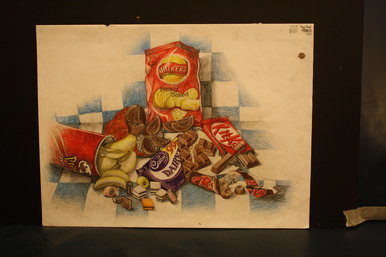 Still life drawing