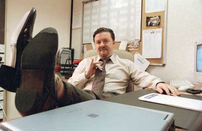 Ricky Gervais as David Brent in The Office