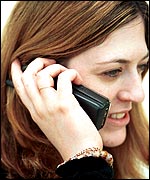 woman using phone