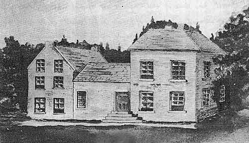 Old Maguire house at Tempo, Co. Fermanagh,  1853 - demolished in about 1863 and replaced by present structure