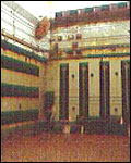 Inside one of the pagodas.