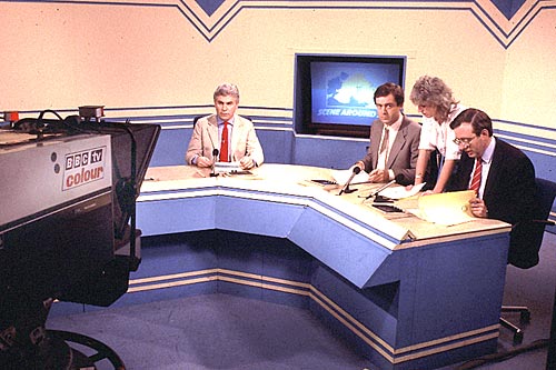 A typical nightly scene before transmission