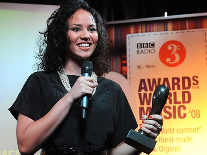 Newcomer award winner, Mayra Andrade (image by Elliott Franks)