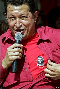 O presidente da Venezuela, Hugo Chávez