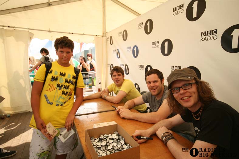 Signing sessions with The Hoosiers
