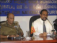 Luxman Hulugalla in a press conference (file photo)