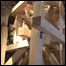 Maquete gigante de hotel em construção em Moscou, do arquiteto Frank O. Gehry