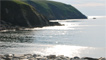 The stone pebbles at Abermawr beach
